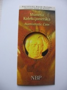 Folder 1995 r.do złotej monety XIII Konkurs Pianistyczny im. F. Chopina