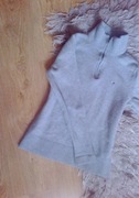 Sweter szary biały czarny wełniany wełna Tommy Hilfiger 36