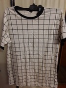 T-shirt bawełniany w kratę