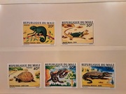 Mali  1976  Mi 523-7 wąż krokodyl seria  idealna
