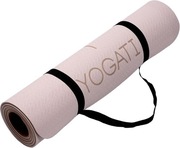 Mata do ćwiczeń YOGATI 183 cm x 61 cm różowy