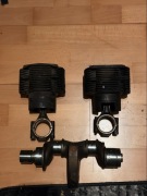 KOMPLET WAŁ KORBOWY TŁOKI CYLINDRY FIAT 126P 650CM