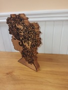 dekoracja wypalany obrazek ozdoba