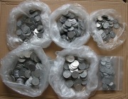 Zestaw aluminiowych monet PRL (ponad 1kg)