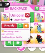 Unicorn NFR Adopt me