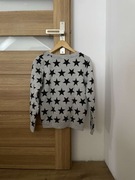 Szara Koszulka z długim rękawem S w gwiazdy