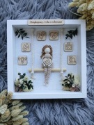 Podziękowanie dla położnej ramka z szybką 3D upominek dla pielęgniarki