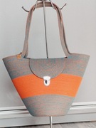 Torebka Damska Kosz Miejski ze Sznurka Bawełnianego MONA Rękodzieło