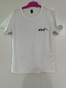 Biały T-shirt z górami