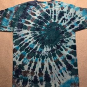 Tie dye koszulka T-shirt ręcznie barwiona M