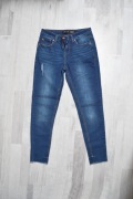 Spodnie skinny jeans granatowe rurki Denim Co L
