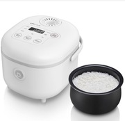 Bear szybkowar do ryżu biały 2 litry z parowarem 6 funkcji gotowania