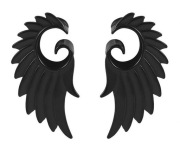 Tunele skrzydło pióra Piercing 14 mm