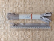 Zamek błyskawiczny spiralny - długość 18 cm, kolor szary
