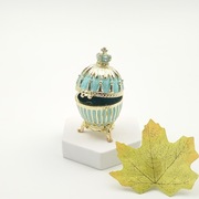 Jajko jajo faberge pojemniki szkatułka zielone styl książęcy