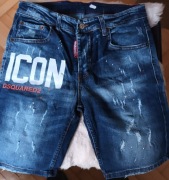 DSQUARED2 Icon krótkie spodnie blue jeans rozmiar 48