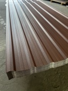 T18 , Blacha trapezowa BRĄZ 8017! NA WYMIAR!