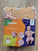 Lupilu dres ocieplany niemowlęcy dziewczęcy różowy miś kokardka 74/80