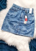 Spódniczka jeansowa Tommy Jeans z wzorem tropikalnym 100% oryginał