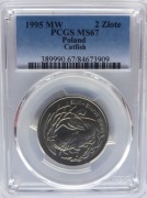 2 ZŁ 1995 SUM PCGS MS67 ! 2 MAX RZADKOŚĆ PIĘKNA