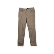 Spodnie JOCAVI 40 L beżowe bawełniane 97% cotton zwężane nogawki casual