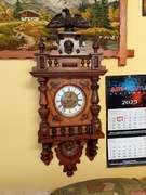 Zegar wiszący sygnowany HAU 