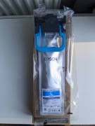 Nowy Oryginalny Cyjanowy Tusz Epson T01C2 (C13T01C200) WF-C529R WF-C579R