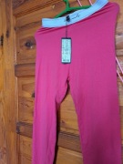 Legginsy dlugie  rozowe z biala gumka (M) New Yorker