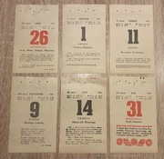 Oryginalna kartka z kalendarza 1981 r. Prezent Rocznica Pamiątka