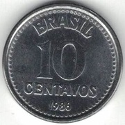 Brazylia 10 centavos 1986 - 16,9 mm