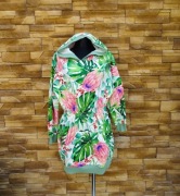 Bluza / tunika / sukienka Lara Fashion – produkt polski, kwiatowy print