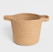 Kosz pleciony Pontis do przechowywania 22x22x19 cm lub osłonka do doniczki