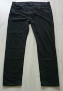 Duże męskie spodnie jeansowe LEVIS jeans r. 3XL W42 L34 czarne STRETCH