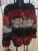 Narzutka ala futerko włochacz na podszewce Lakerta wyprzedaż 