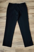 Czarne eleganckie spodnie garniturowe 