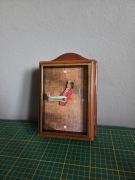 Unikatowa szafka na klucze zegar ścienny David Hockney style vintage design