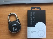 Kłódka z czytnikiem linii papilarnych na bluetooth