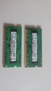 Pamięć Samsung 2 GB DDR3  x 2 do Laptopa 