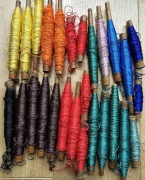 Zestaw nici do ręcznego szycia mix czarna niebieska brązowa żółta czerwona