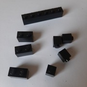 Lego Bricks belki czarne 1x (7 szt)