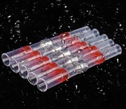 Rurki Termokurczliwe z cyną 100szt czerwone