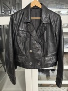Ochnik czarna skórzana kurtka, rozmiar M