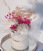 Flowerbox, flowercandle box, świece sojowe kwiaty, prossecco rose