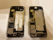 2 korpusy obudowy iphone 5 z zablokowanymi płytami icloude