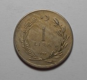 stara moneta 1 Lira Turcja
