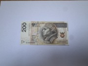 Banknot 200 PLN Radar 