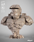 Master Chief Halo Figurka Popiersie 34cm 1/4 Ręcznie Malowana