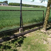 Szkielet bramy stalowej dwa przęsła oraz dwa wózki 