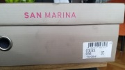Buty skórzane ze skóry naturalnej San Marina Model Coura rzepy