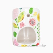 kominek ceramiczny z motywem kwiatowym, prezent, relaks, wypoczynek, 